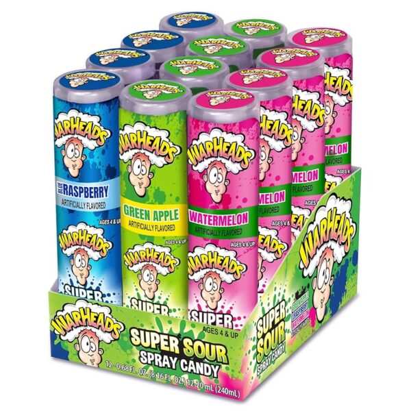 Warheads Super Sour Spray Candy 12ct